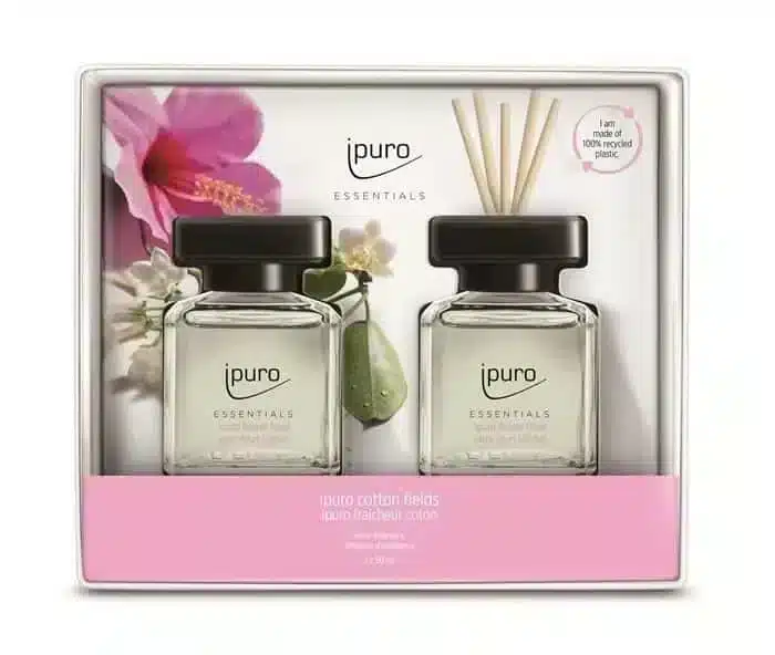 Ipuro Essentials Flower Bowl geurstokjes set van 2x50 ml voor een bloemige geur in huis