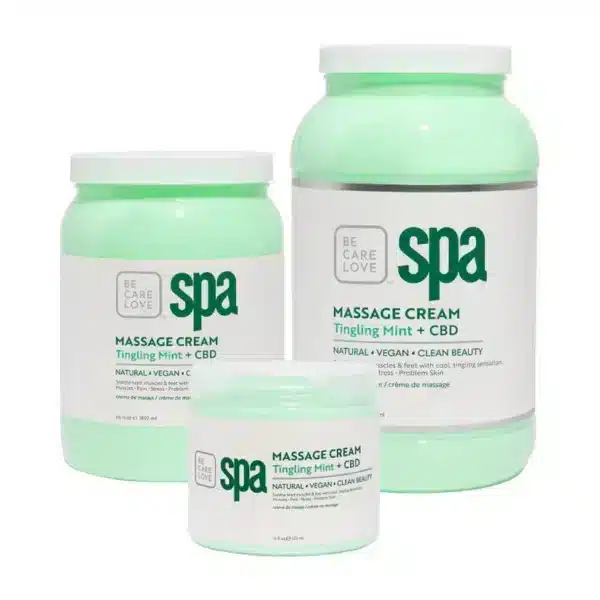 BCL SPA MASSAGE CREAM TINGLING MINT + CBD 473ML - Image 2