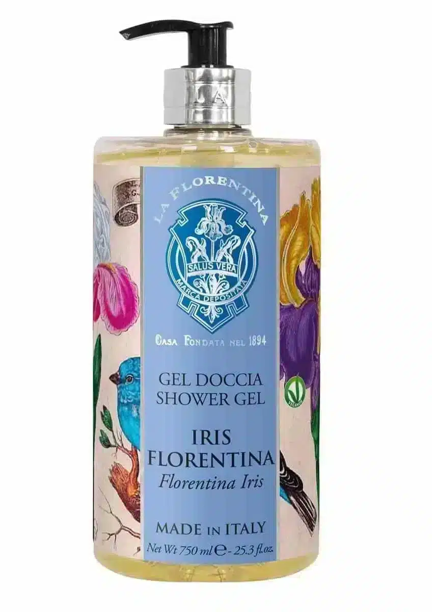 Florentina Iris douchegel van 750 ml voor een zacht verzorgende en heerlijk geurende douchebeurt