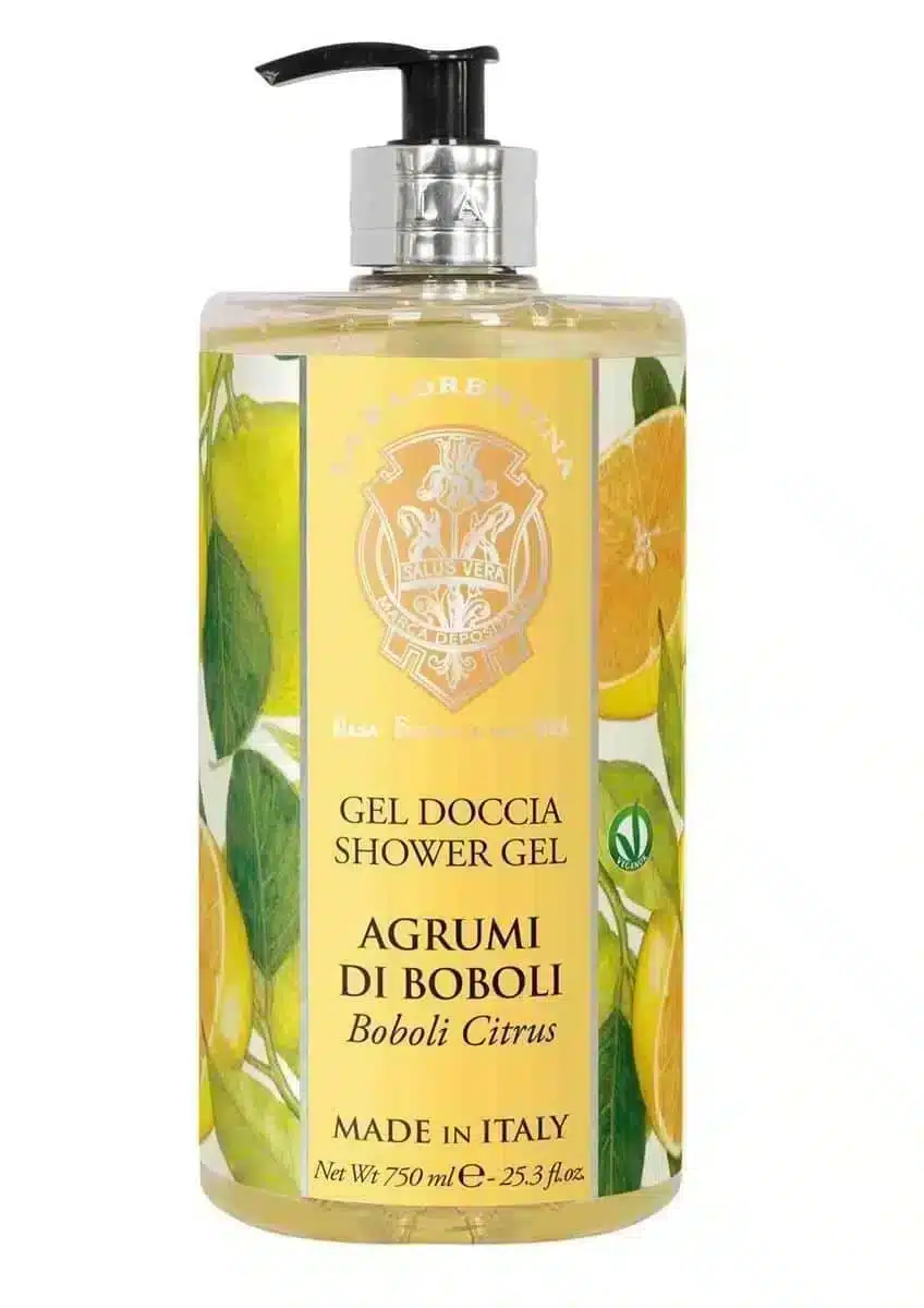 Citrus Boboli douchegel van 750 ml met een frisse citrusgeur voor een verkwikkende douchebeurt