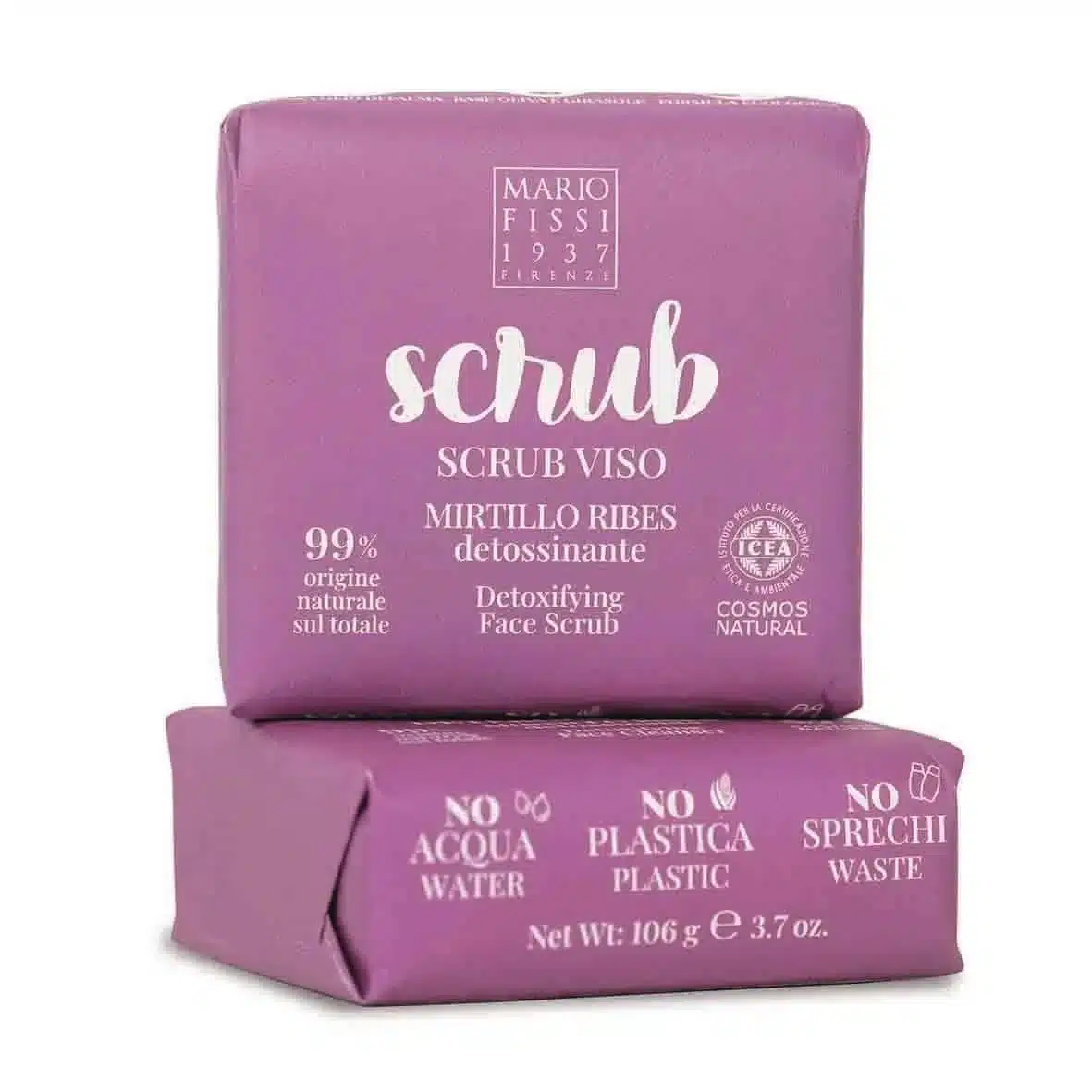 Gezichtsscrub met bosbes, 106gr voor een zachte en stralende gezichtshuid