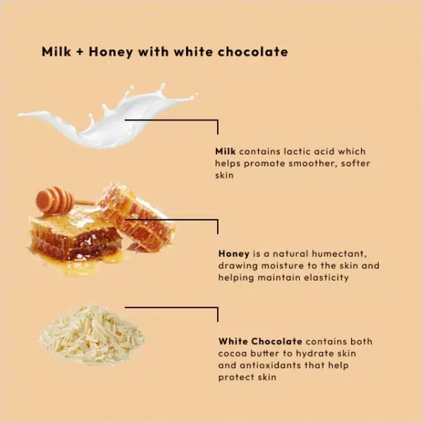 BCL SPA MASSAGE CREAM MILK + HONEY + WHITE CHOCOLATE 473ML - Image 5