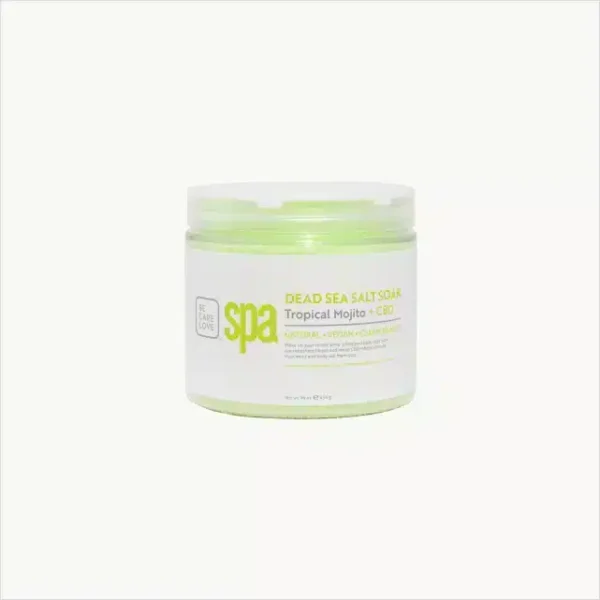 BCL SPA SOAK AU SEL DE LA MER MORTE MOJITO TROPICAL + CBD 454GR