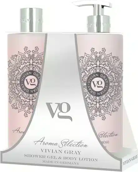 Set Aroma Selection Lotus & Rose avec gel douche et lait corporel de 500 ml chacun au parfum floral