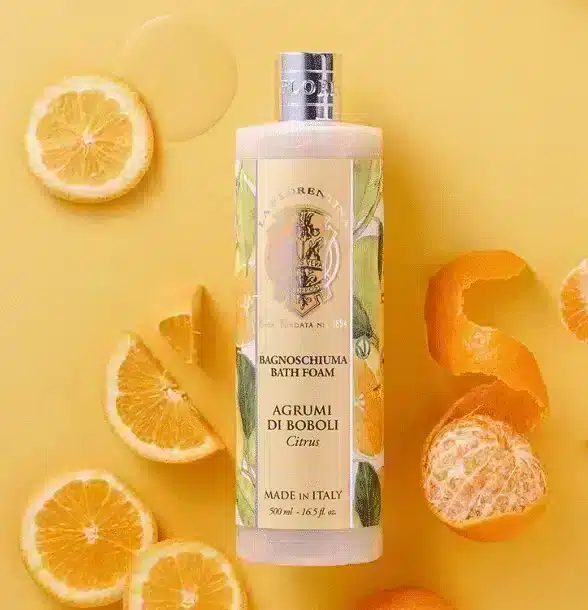Bain moussant 500 ml Citrus Boboli, bain moussant rafraîchissant au parfum vif d'agrumes