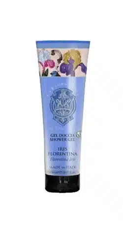 Gel douche soignant de 250 ml à l'élégant parfum floral d'iris pour une douche rafraîchissante