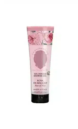 Gel douche soignant de 250 ml au parfum floral de rose de mai pour une douche rafraîchissante