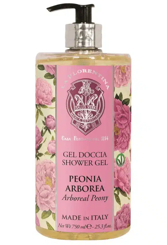 Gel douche Peony Arboreal de 750 ml au délicat parfum de pivoine pour une douche soignante
