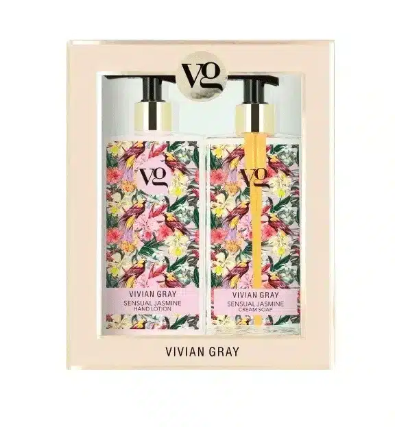 Set Sensual Jasmine avec gel douche et lait corporel de 350 ml chacun au parfum sensuel et envoûtant de jasmin