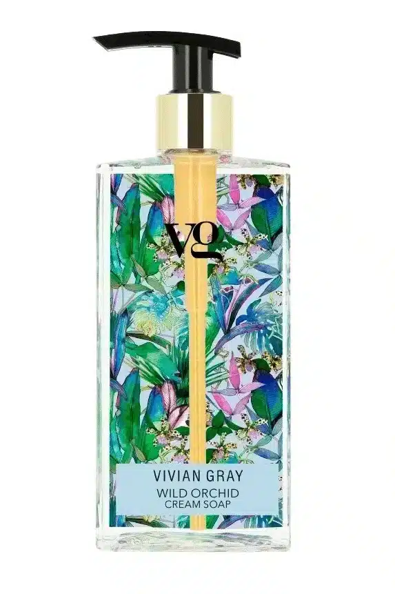 Savon liquide Wild Orchid de 350 ml avec pompe et parfum floral d'orchidée pour des mains propres