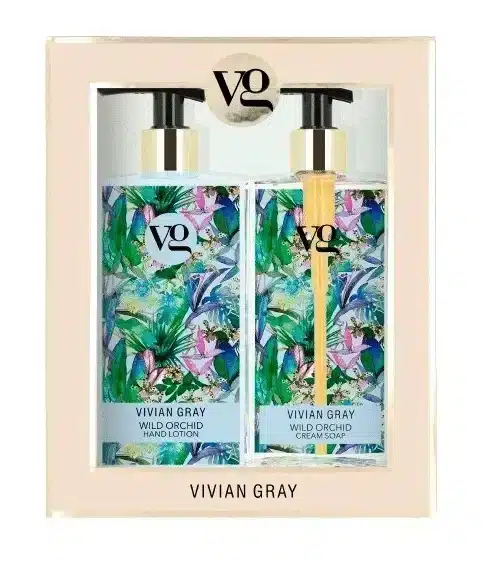 Set Wild Orchid avec savon et lotion pour les mains de 350 ml chacun au parfum floral d'orchidée