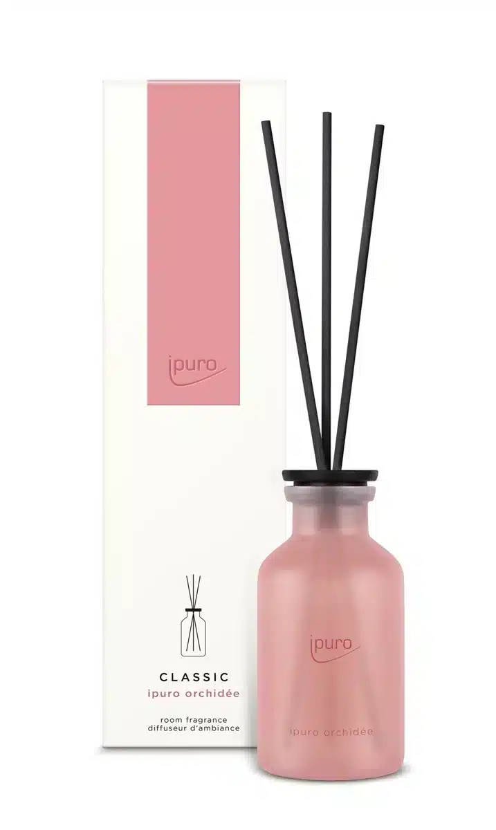 Ipuro Classic Orchidee 240ml huisparfum met bloemige orchideegeur voor een aangename sfeer in huis