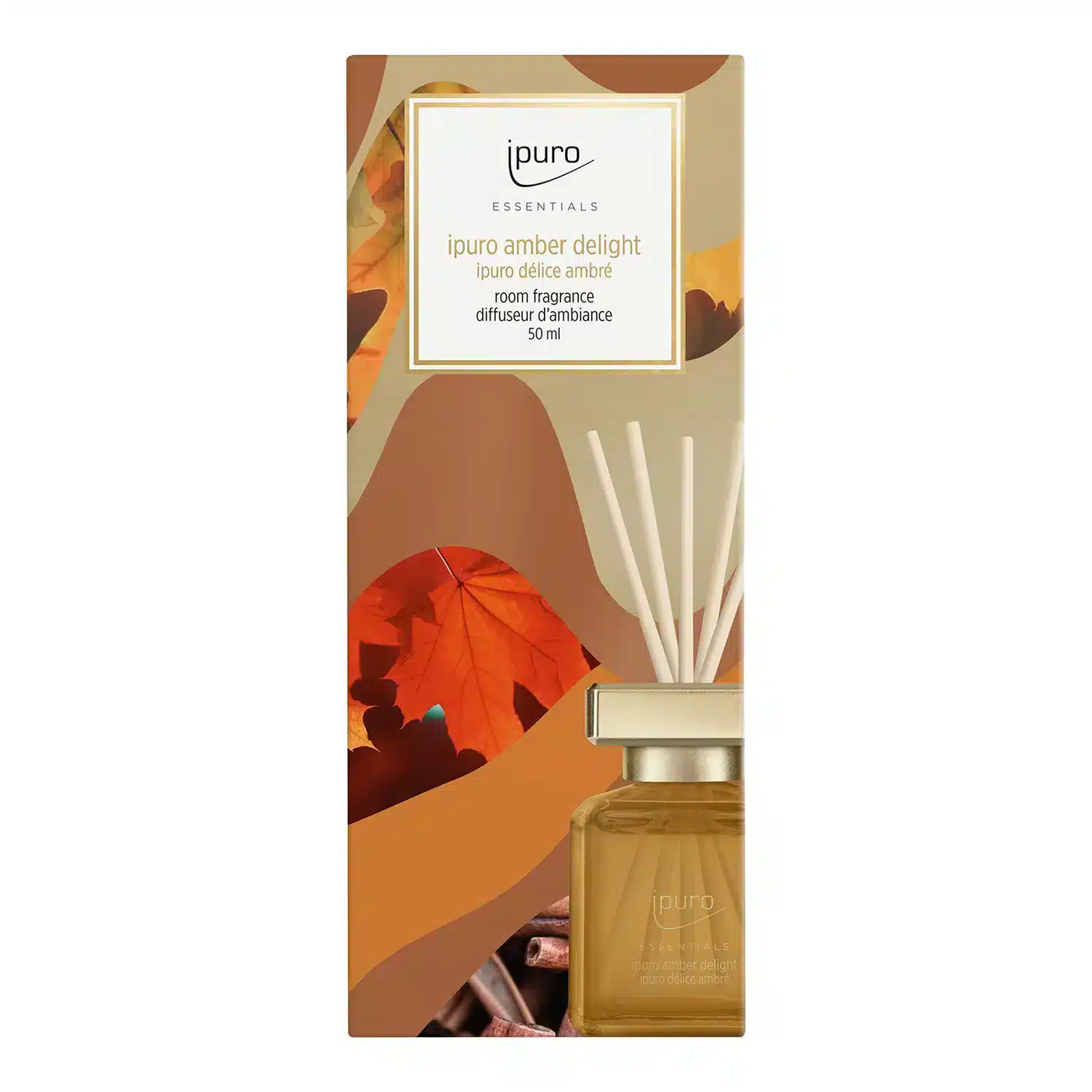 Essentials Amber Delight huisparfum 100 ml met warme ambergeur voor een gezellig interieur