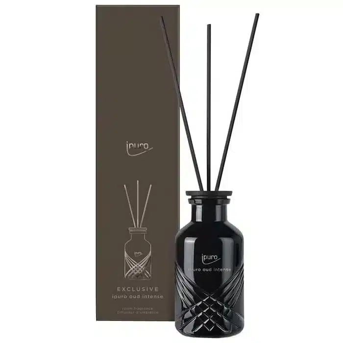 Diffuseur de parfum ipuro Exclusive oud intense 240ml avec bâtonnets pour la maison