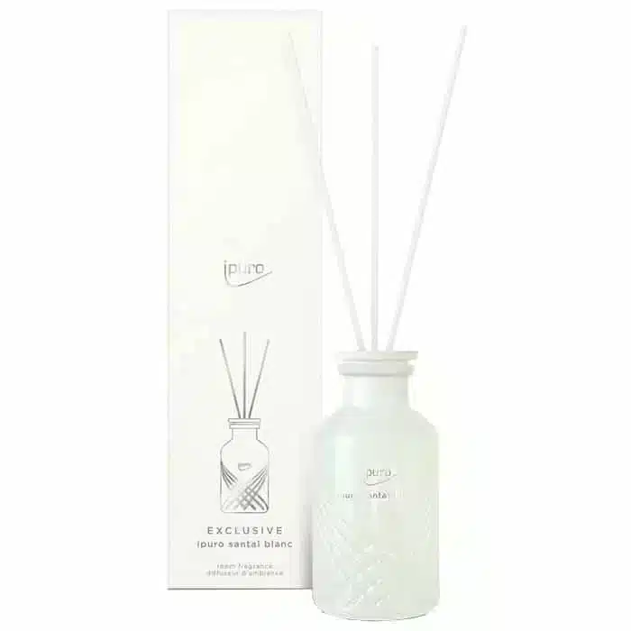 Diffuseur de parfum ipuro Exclusive santal blanc 240ml avec bâtonnets pour la maison