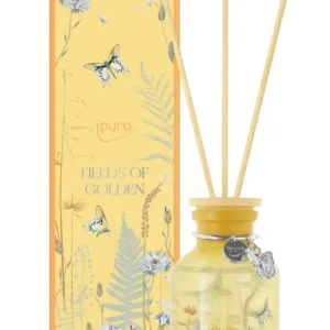 ipuro Limited Edition Fields of Golden geurstokjes van 240 ml met warme, gouden geur