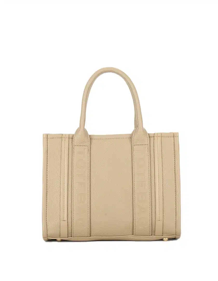Kunstlederen handtas 'Tote Bag' in apricot, een frisse en stijlvolle shopper van Giuliano