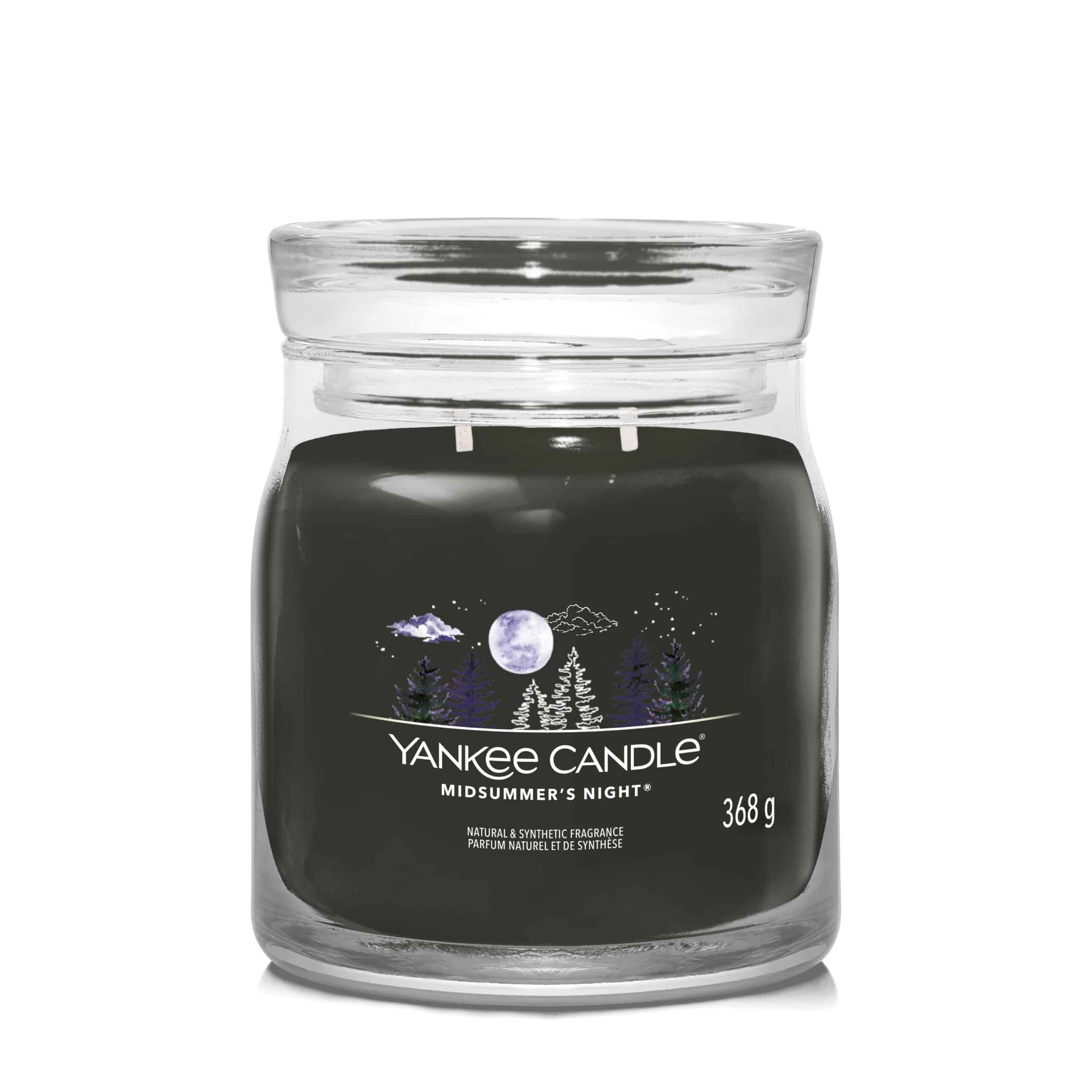 Yankee Candle Midsummer's Night Signature geurkaars in middelgrote pot met warme geur