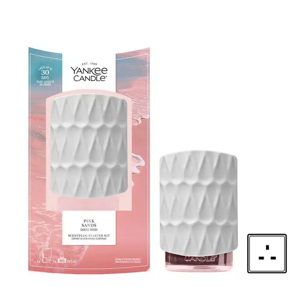 Yankee Candle Electric Base Organic met Pink Sands navulling voor een aangename geurbeleving