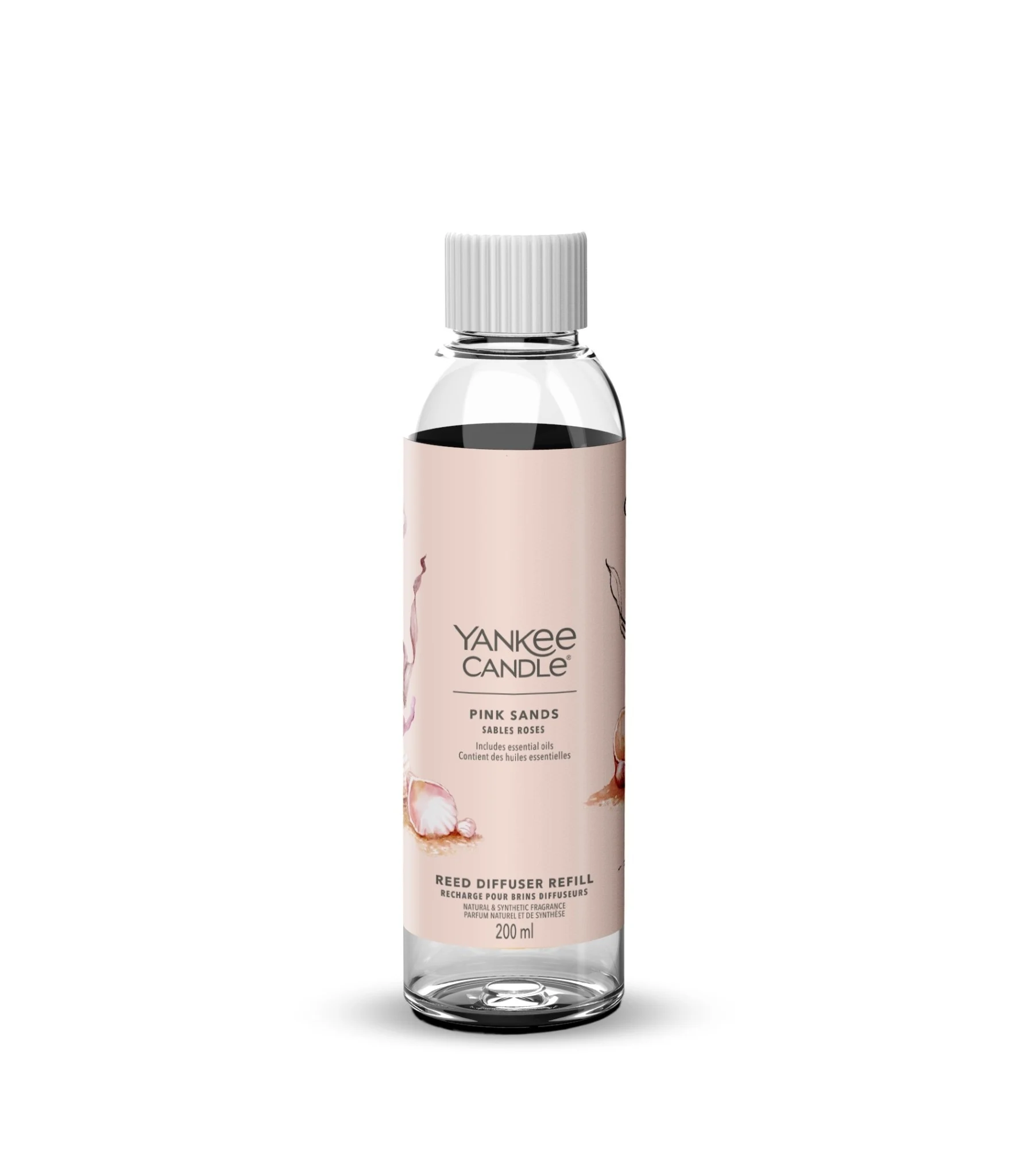 Yankee Candle Pink Sands Signature Reed Diffuser navulling met een frisse warme geurbeleving