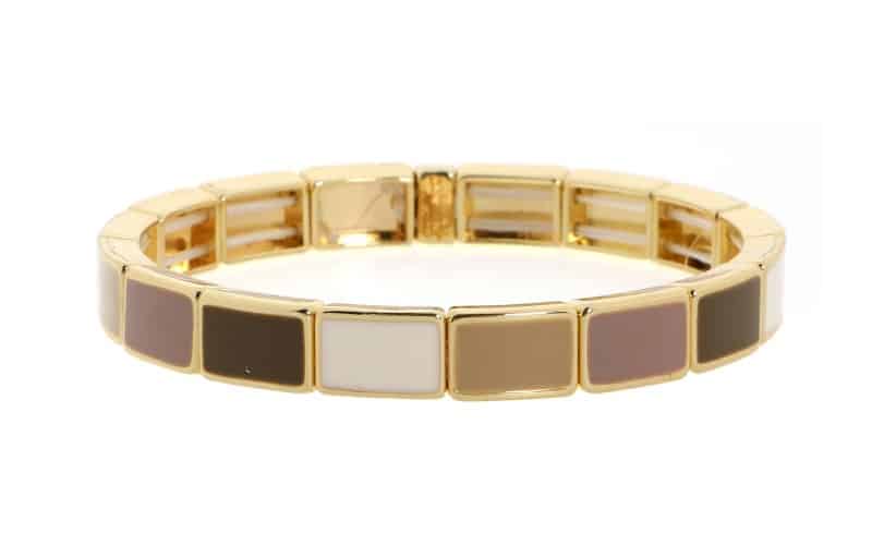 Benthe damesarmband met natural mix kralen voor een veelzijdige look